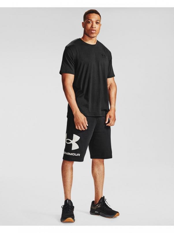 Męskie szorty dresowe UNDER ARMOUR Rival Fleece Short - czarne