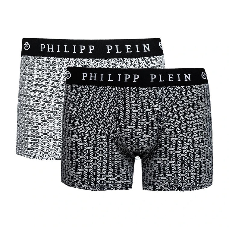 2-Pack Boxershorts, Wysokiej jakości bawełna z elastycznością Philipp Plein