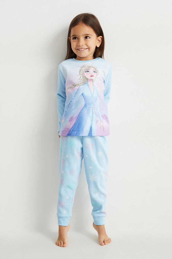 C&A Kraina Lodu-piżama z polaru-2 części, Niebieski, Rozmiar: 122