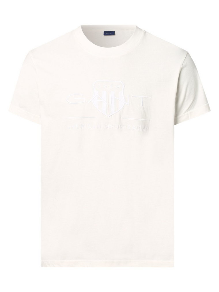 Gant - T-shirt męski, biały