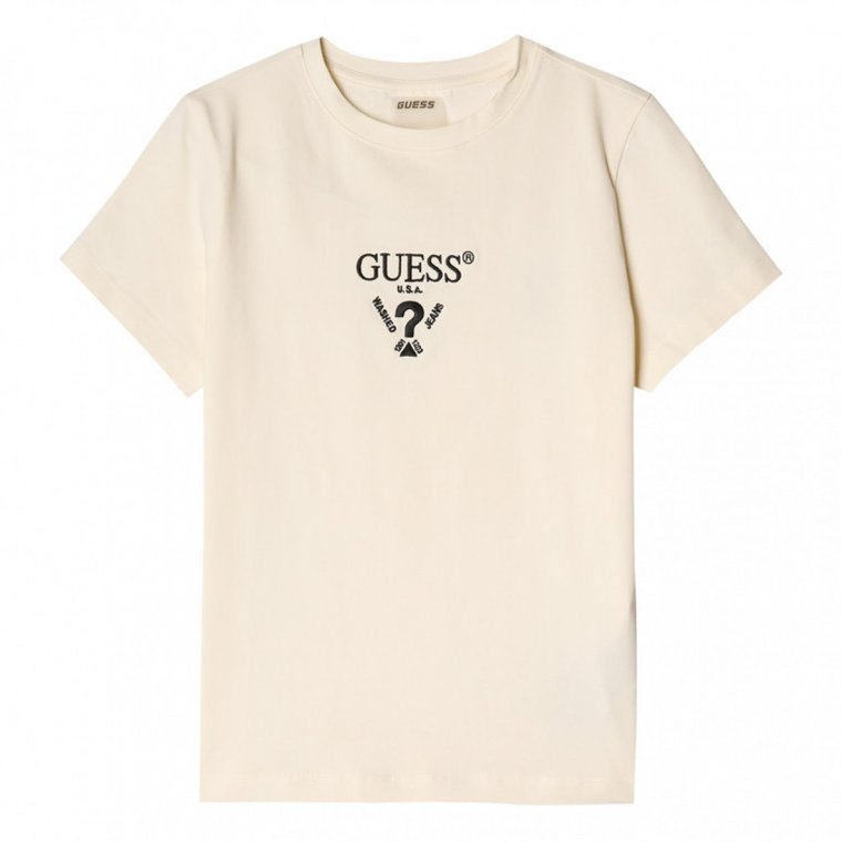 Damski t-shirt z nadrukiem Guess Colette - biały