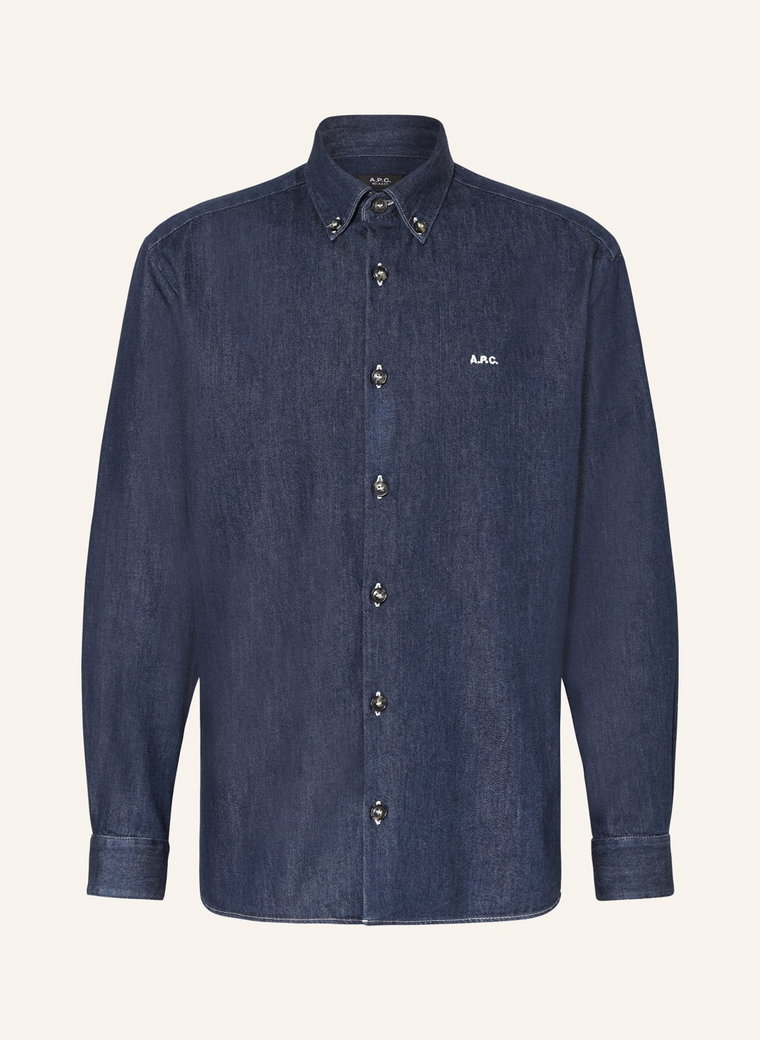 A.P.C. Koszula Jeansowa Matthias Relax Fit blau