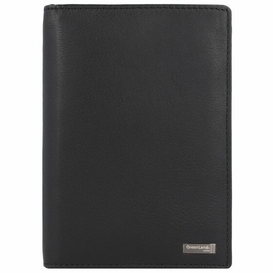 Greenland Nature Czarny Nappa Passport Case RFID Leather 11,5 cm schwarz