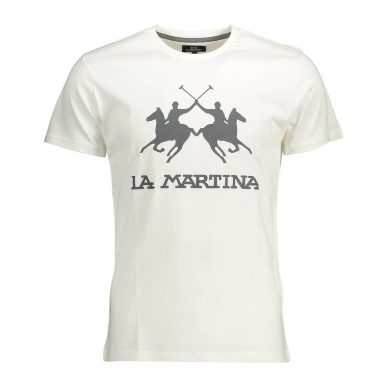 Koszulka z nadrukiem i okrągłym dekoltem La Martina