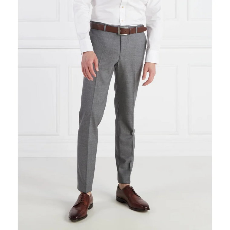 Oscar Jacobson Wełniane spodnie Denz | Regular Fit