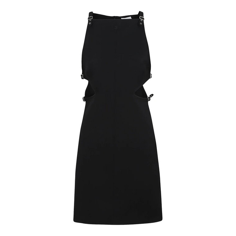Czarne Sukienki dla Kobiet Ss24 Courrèges