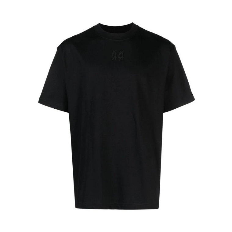 Czarna koszulka z wytłoczonym logo 44 Label Group