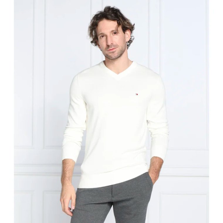 Tommy Hilfiger Sweter | Regular Fit | z dodatkiem kaszmiru