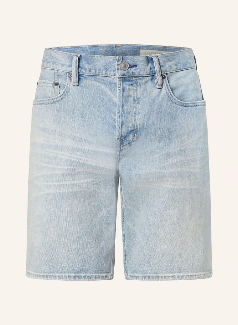 Allsaints Szorty Jeansowe Switch blau