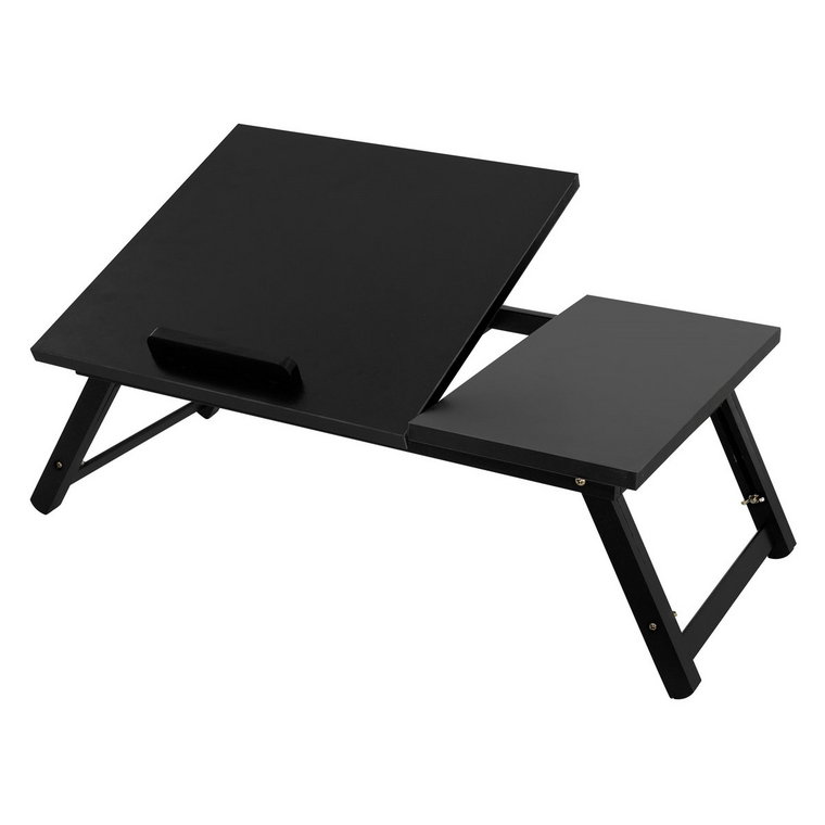 Stolik pod laptopa składany czarny z drewna ML-Design