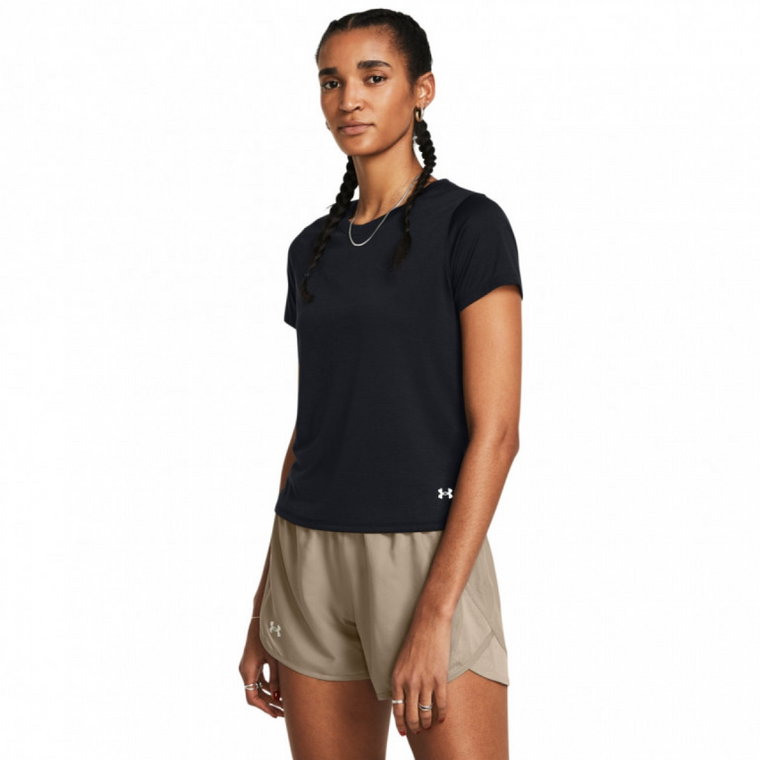 Damska koszulka do biegania Under Armour UA Launch Shortsleeve - czarna