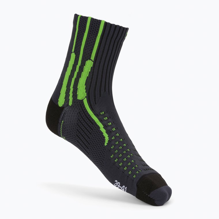 Skarpety do biegania X-Socks Xbs.Effektor Running charcoal/effektor green