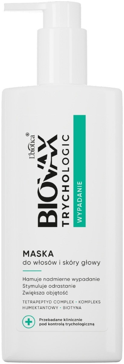 Biovax Trychologic Maska do włosów i skóry głowy przeciw wypadaniu 200 ml