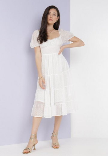 Biała Sukienka Ipharei