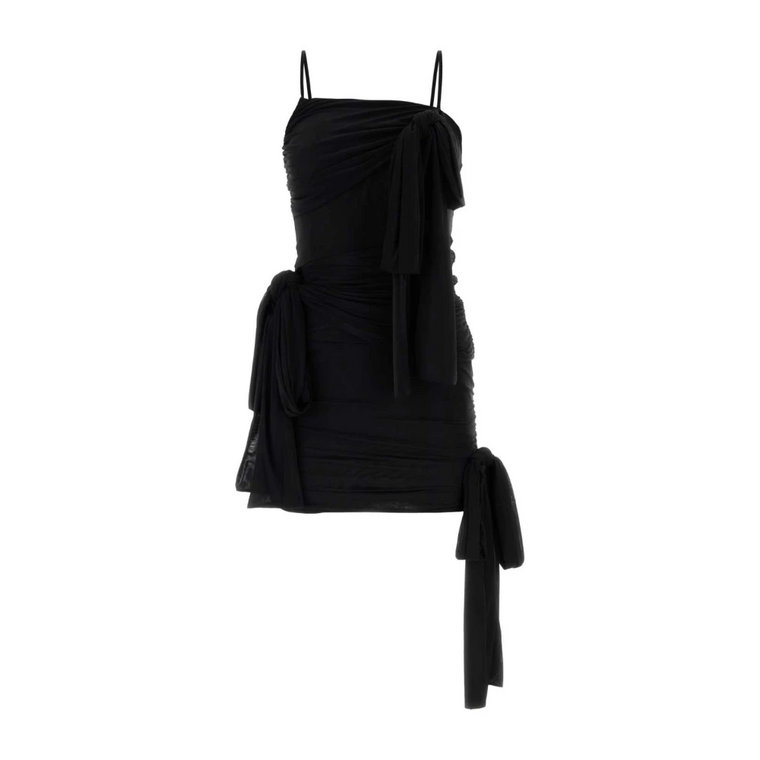 Czarna elastyczna mini sukienka Blumarine