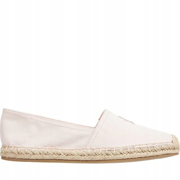 haftowane płaskie espadryle w kolorze różu FW0FW07721 Tjq r. 36