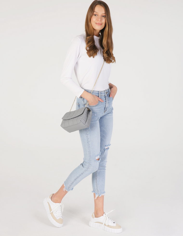 SPODNIE Z DENIMU 42-7139 JEANS