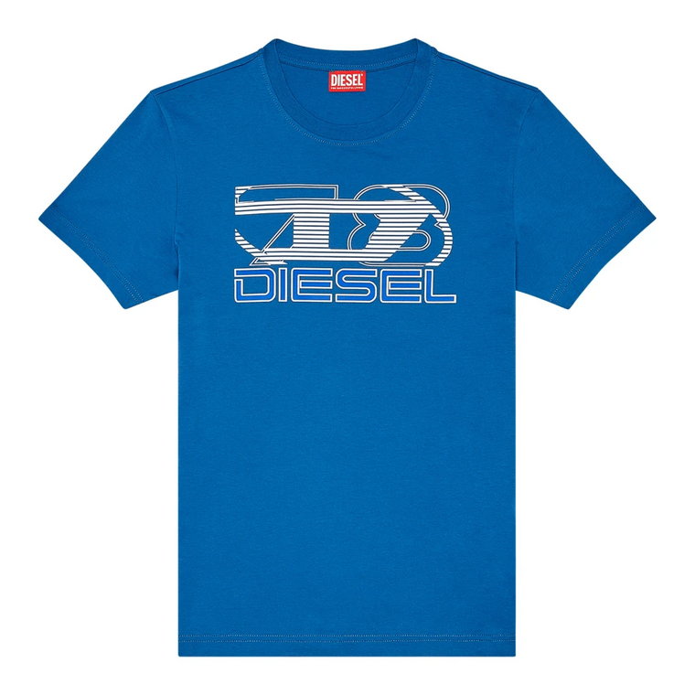 T-shirt z nadrukiem Oval D 78 Diesel