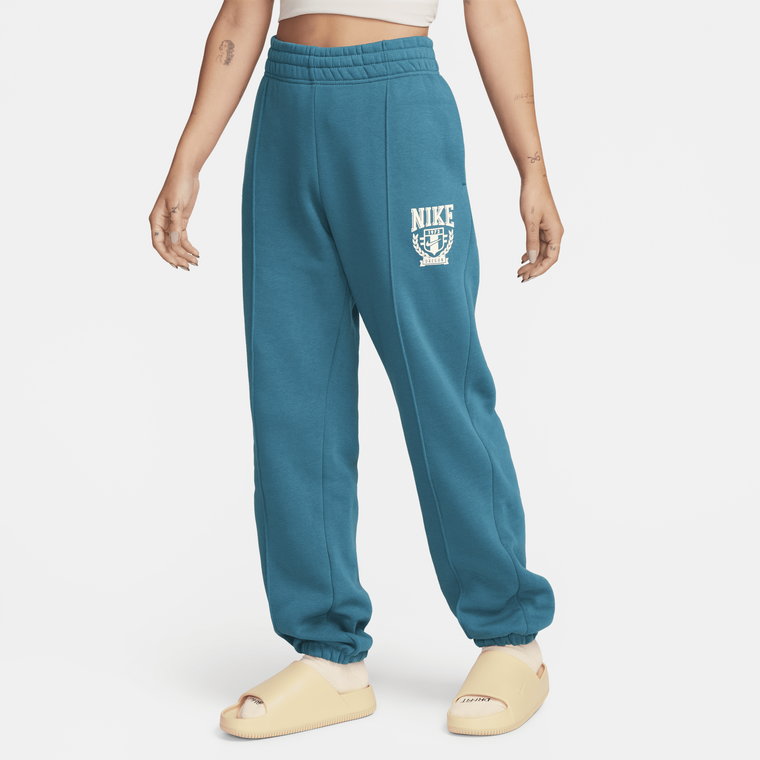Damskie spodnie typu jogger z dzianiny Nike Sportswear - Zieleń