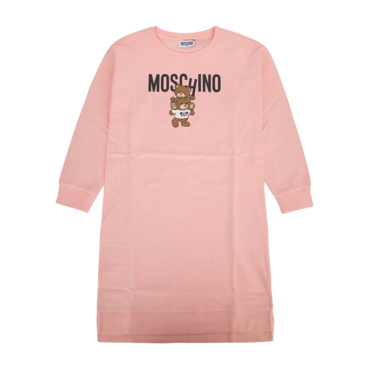 Elegancka Czarna Sukienka dla Kobiet Moschino