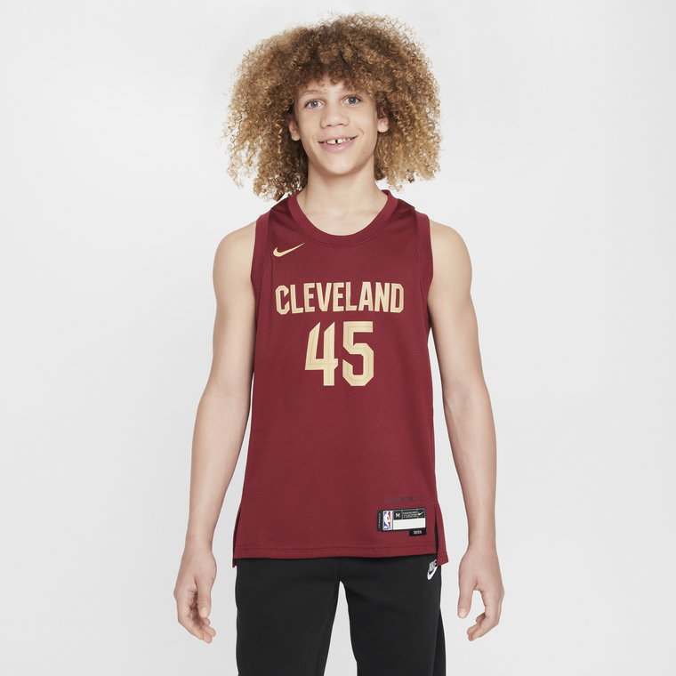 Koszulka dla dużych dzieci (chłopców) Nike Dri-FIT NBA Swingman Cleveland Cavaliers 2023/24 Icon Edition - Czerwony