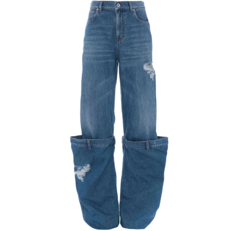 Niebieskie Spodnie Bucket Jeans JW Anderson