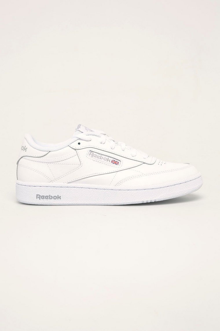 Reebok Classic sneakersy skórzane CLUB C 85 kolor biały AR0455.100000154