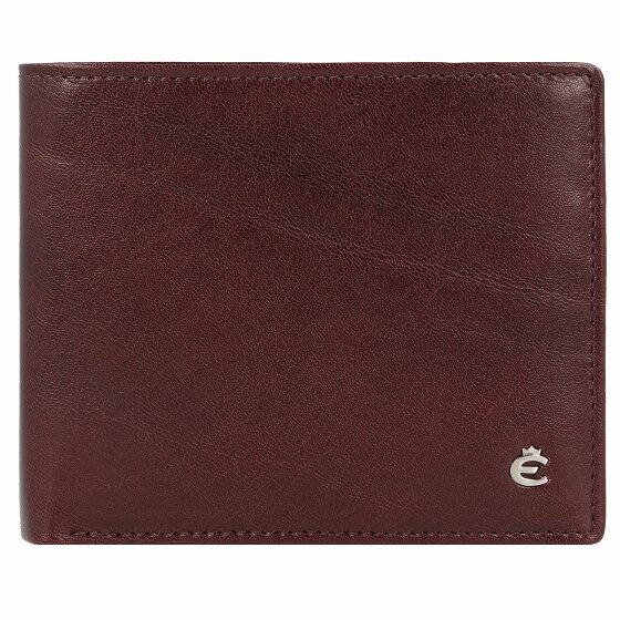 Esquire Toscana Portfel Ochrona RFID Skórzany 10.5 cm coffee