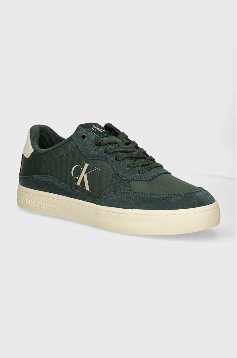 Calvin Klein Jeans sneakersy CLASSIC CUPSOLE ICONIC NYLON kolor zielony YM0YM01100