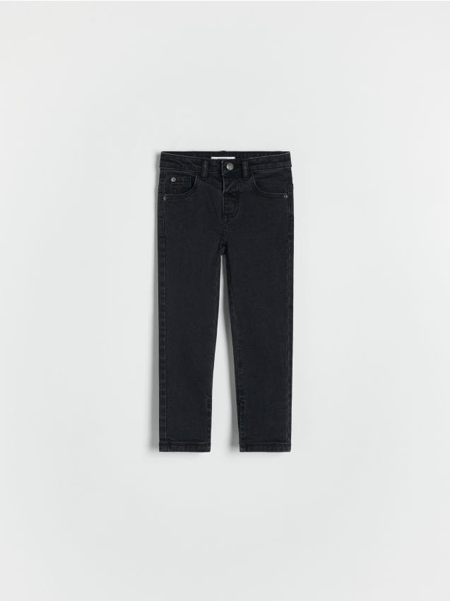 Reserved - Bawełniane jeansy - czarny