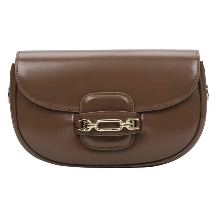 Women's Dark Brown Shoulder Bag with Adjustable Strap Estro Er00114427 Estro