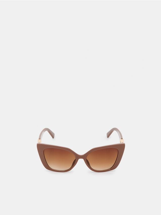 Mohito - Okulary przeciwsłoneczne cat eye - beżowy
