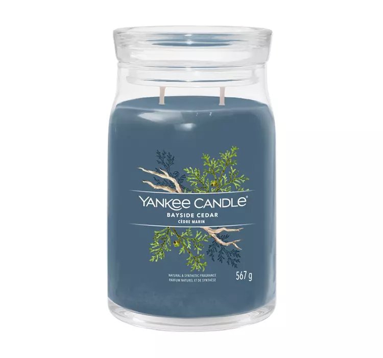 YANKEE CANDLE SIGNATURE ŚWIECA ZAPACHOWA BAYSIDE CEDAR 567G