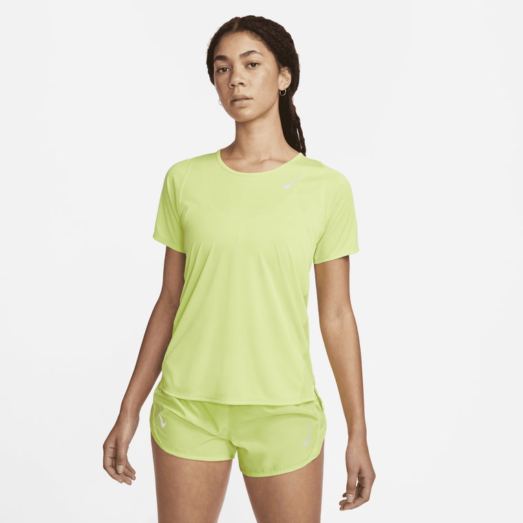 Damska koszulka do biegania z krótkim rękawem Nike Dri-FIT Race - Różowy