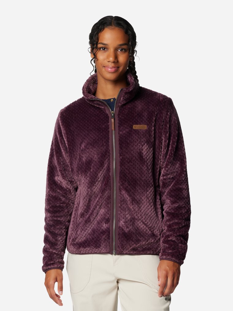 Bluza damska rozpinana streetwear Columbia Fire Side II Sherpa FZ 1819791606 L Bordowa (195981016871). Bluzy damskie streetwear