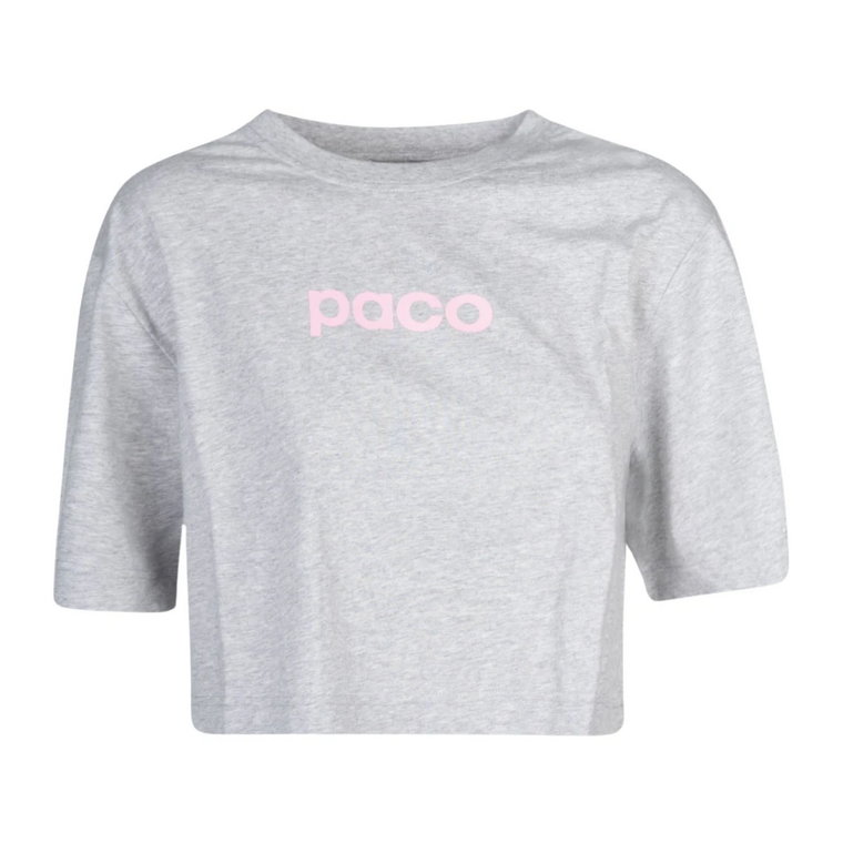 Szara Tee Shirt Paco Rabanne