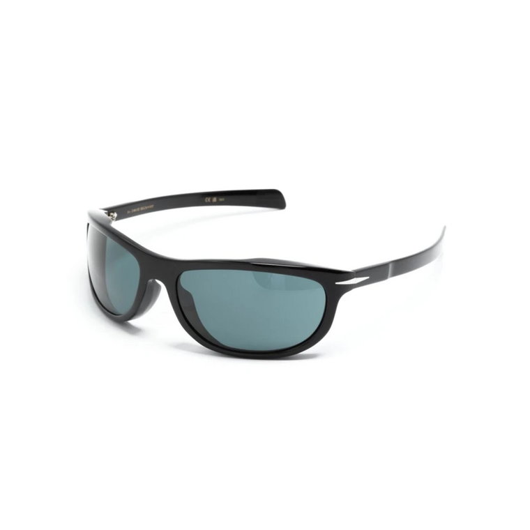 Czarne okulary przeciwsłoneczne z oryginalnymi akcesoriami Eyewear by David Beckham