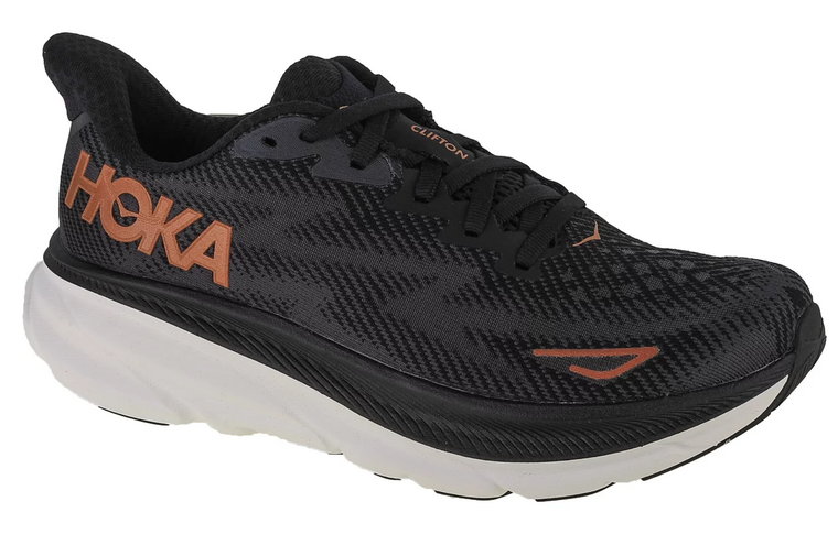 Hoka W Clifton 9 1127896-BCPPR, Damskie, Czarne, buty do biegania, tkanina, rozmiar: 36