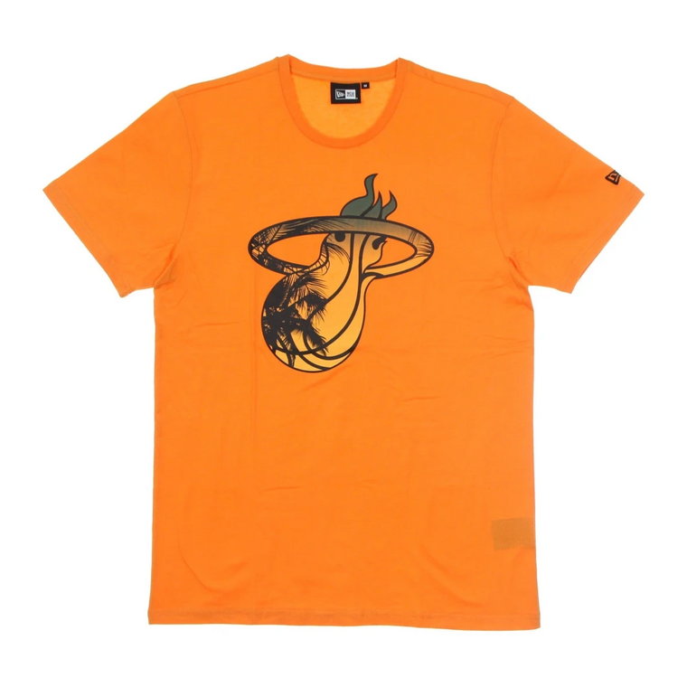 Miami Heat Tee Coastal Infill Orange New Era