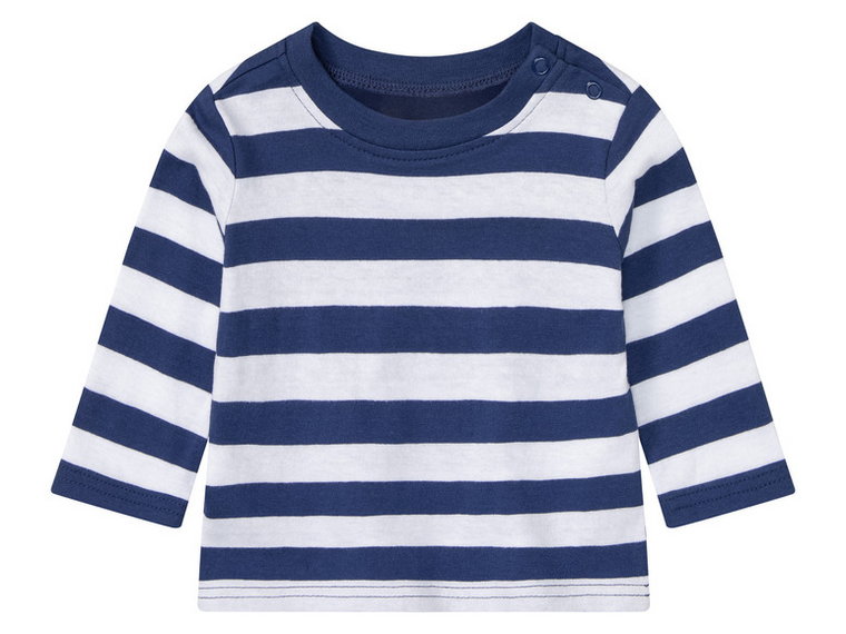 lupilu Komplet niemowlęcy z bawełny organicznej (koszulka + spodnie) (50, Niebieski/biały)