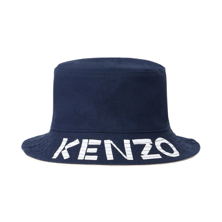 Odwrotny Logo Print Bucket Hat Kenzo