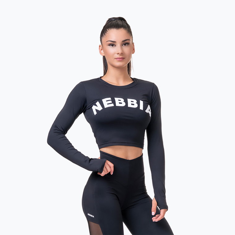 Top treningowy damski NEBBIA Hero Crop black | WYSYŁKA W 24H | 30 DNI NA ZWROT