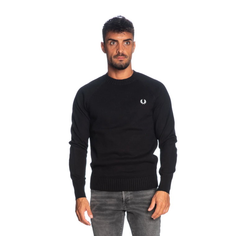 Sportowy Czarny Sweter Fred Perry