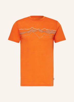 MeRu' T-Shirt Laholm Z Dodatkiem Wełny Merino orange