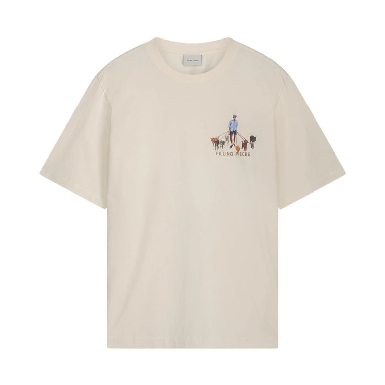 T-shirt Dog Walker Antique White Filling Pieces