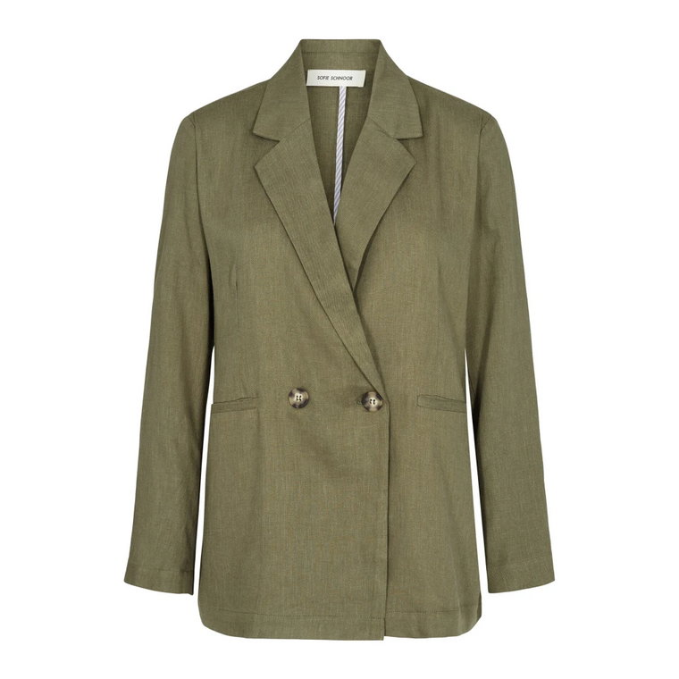 Ponadczasowy Army Green Blazer Sofie Schnoor