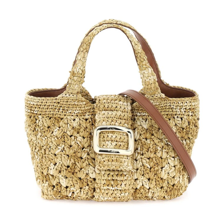 Mini Viv' Choc Raffia Torba Roger Vivier