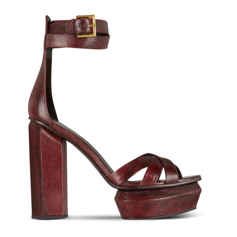 Ava Karung leather platform sandals Balmain