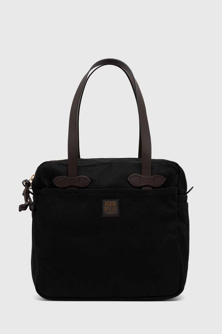 Filson torba Tote Bag With Zipper kolor czarny FMBAG0070