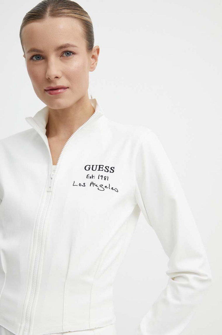 Guess bluza RUTH damska kolor beżowy z aplikacją V4GQ12 KC5U1